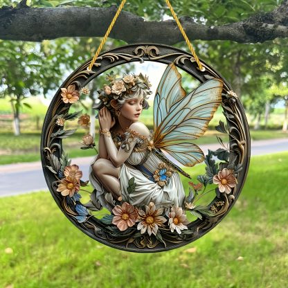 2D Flat Charming Fairy Acrylic Window Decor - Light-Absorbing Art for Home, Bar and Summer Scenes - Perfect Gift for Friends and Family - Image 2