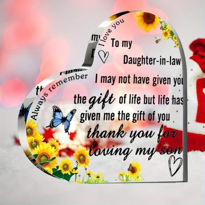Couple Gift, Desk Decoration Son Acrylic Desk Plaque Sign With Wood Frame Home Office Desk Table Sign Souvenir